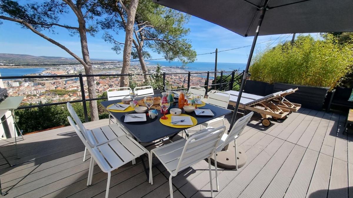 Villa Rouquier, Vue Panoramique, Et Port De Sete, Climatise, Jacuzzi